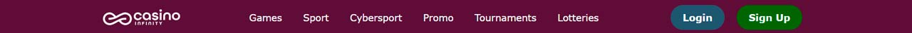 CasinoInfinity site top